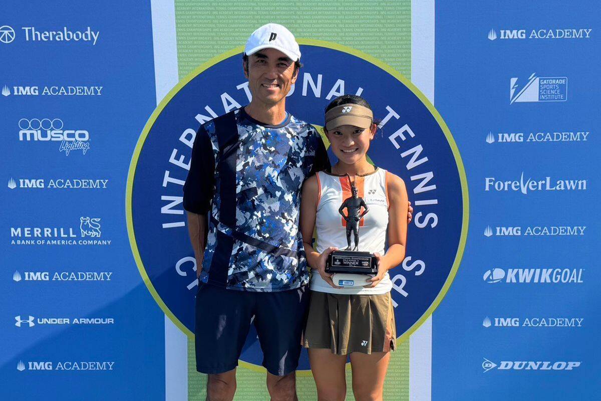岩佐綾香、IMGアカデミー国際テニス選手権14歳以下で日本人初の栄冠