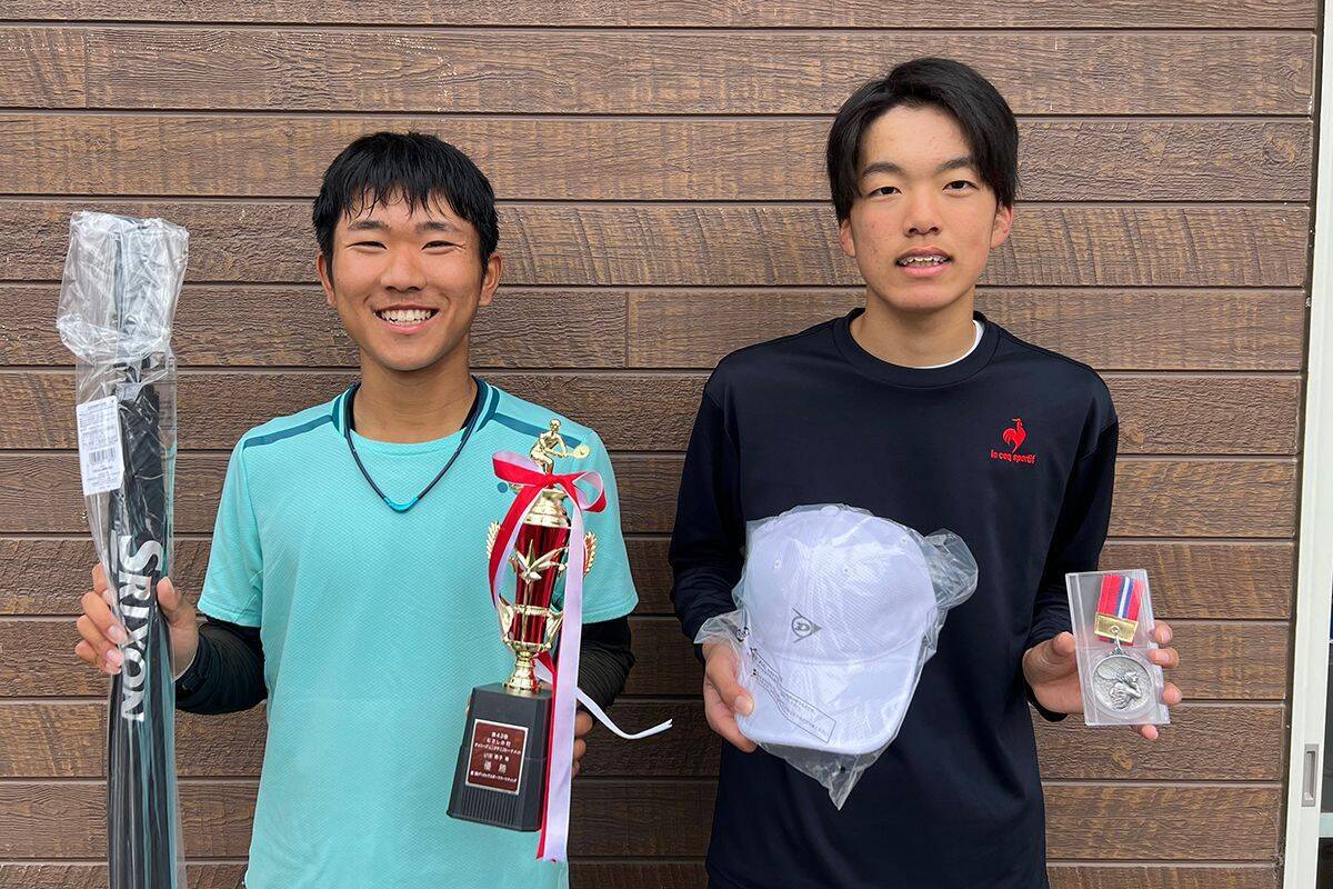 「第43回 むさしの村チェリージュニアテニストーナメント」が開催! 18歳以下男子は安生竜輝が優勝、女子はベスト4が出揃う