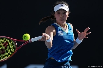 坂詰姫野がストレート勝ちで予選2回戦進出 世界158位に快勝[全米オープン]