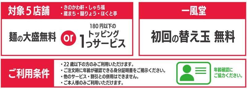 22歳以下はお得にラーメンを堪能！名古屋・驛麺通りで夏休み限定「U22応援割り」が7月21日よりスタート