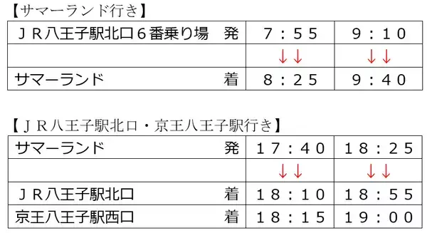 「東京八重洲・バスタ新宿からサマーランドへ直行バス運行！ おトクな1Dayパスで夏のプールと推し活を楽しもう！（2026年8/1～31）」の画像