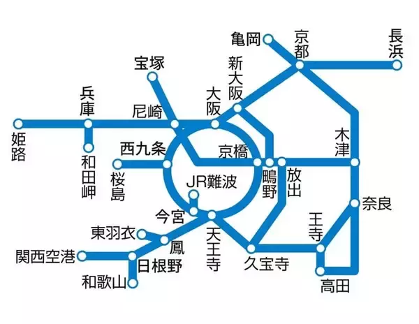「関西広域のJR線が2日間乗り放題、「JR西日本QR２dayパス」KANSAI MaaSで発売 9/5～」の画像
