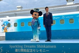 ディズニーシー25周年記念「スパークリングドリーム新幹線」、特別な外観や限定車内装飾などレポート＆詳細ダイヤ等を解説！6/19運行開始！