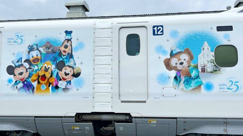 【レポート】 ディズニーシー25周年記念「スパークリングドリーム新幹線」特別な外観や限定車内装飾など、詳細ダイヤも解説！6/19運行開始