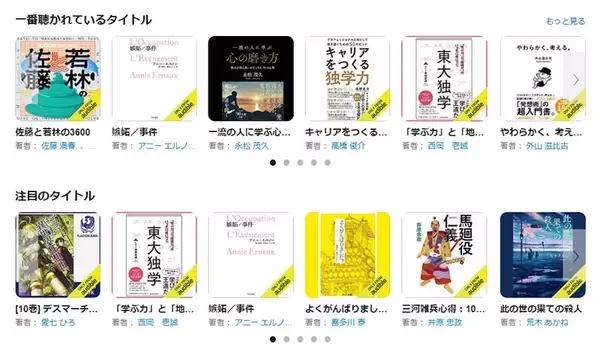 Amazon Audible オーディブルが聴き放題でユーザ数50％増！ 国内の総聴取時間は2.8倍に、世界と日本の聴取時間や人気ジャンルに差…最新調査結果を公表