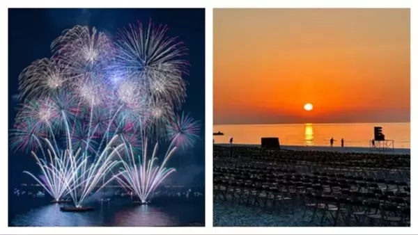 「【大阪芸術花火2025】りんくう公園からの圧巻の水上花火を、日本の夕陽百選も！11/1開催、最寄り駅やチケット情報をお届け」の画像