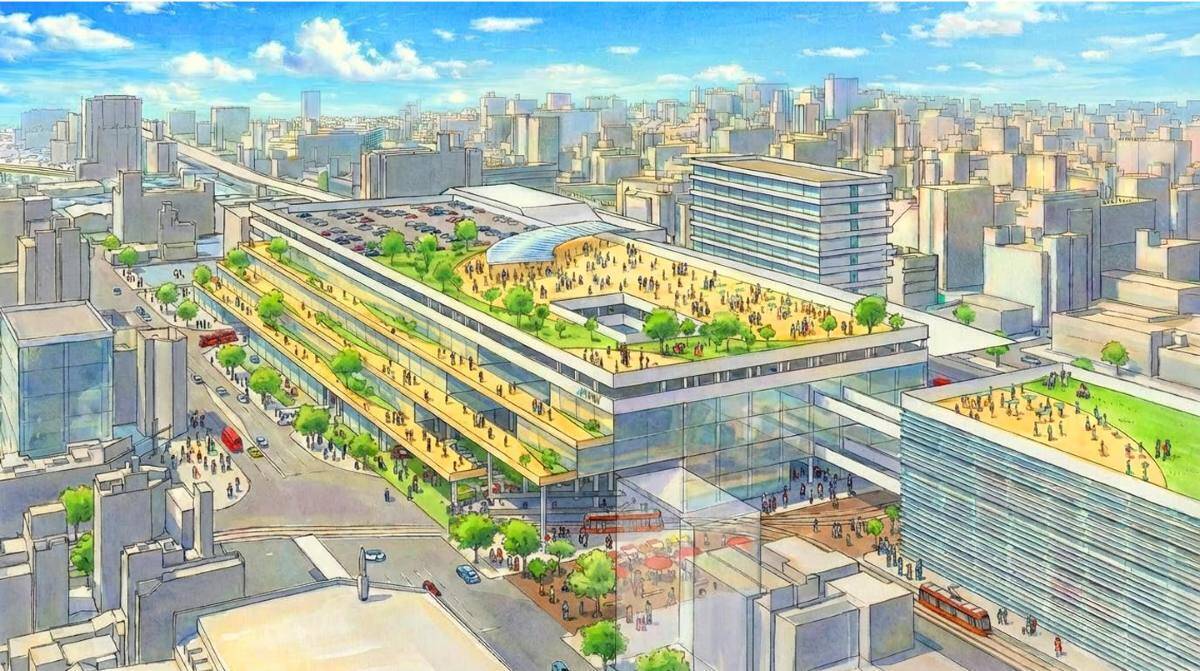 JR松山駅周辺が大進化！路面電車の駅舎引き込み･上空にホテルや商業施設･バスタ整備･アリーナ誕生の “まちづくりプラン”と新幹線への期待