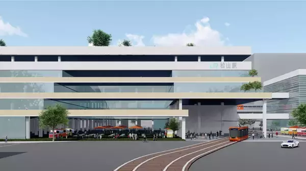 「JR松山駅周辺が大進化！路面電車の駅舎引き込み･上空にホテルや商業施設･バスタ整備･アリーナ誕生の “まちづくりプラン”と新幹線への期待」の画像