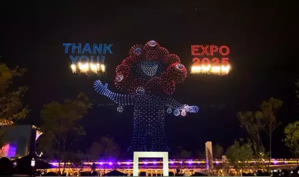 万博フィナーレの”ドローンショー”は国内最多の3,000機！累計飛行数はギネス世界記録に！ミャクミャクが大阪･関西万博 最後の夜に登場