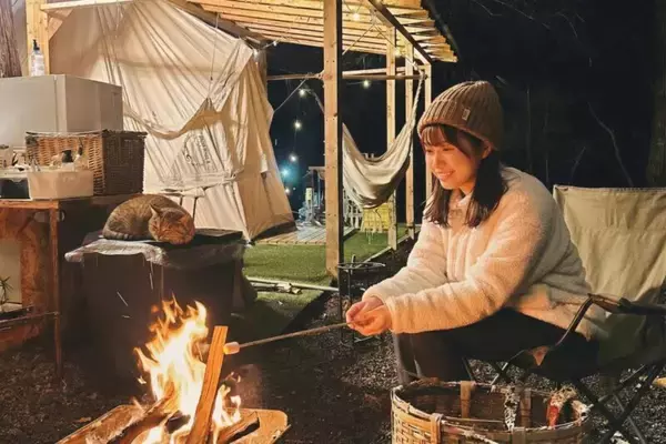 「東京から90分！千葉･富津の古民家グランピング “和心村”で「天然蛍鑑賞ツアー」開催中！自然の中のサウナや猫と触れ合う初夏のお出かけ」の画像
