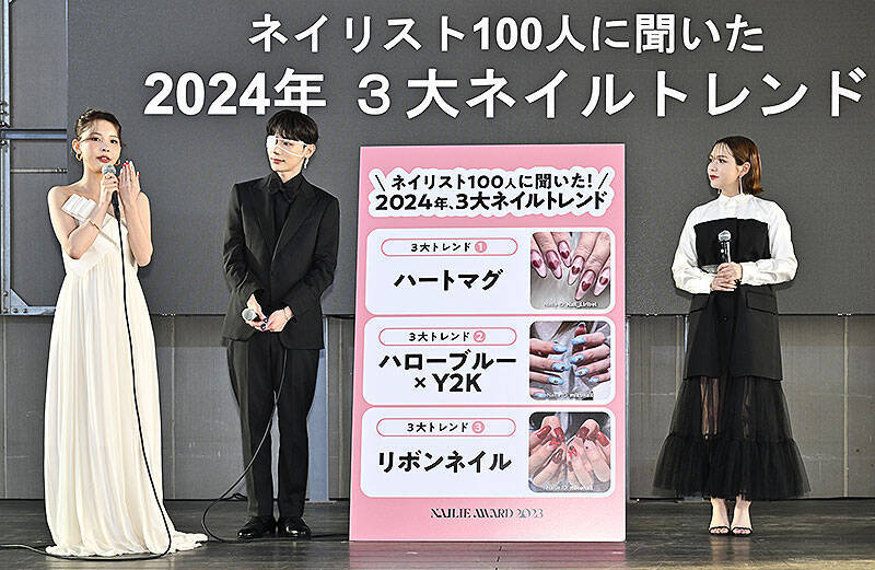 Nailie ネイリー がいま大注目の人気デザインやネイリストを発表、村重杏奈＆よしミチ姉弟が BEST NAIL ICON 2024 に！ 気になる最新3大ネイルトレンドもここでチェック