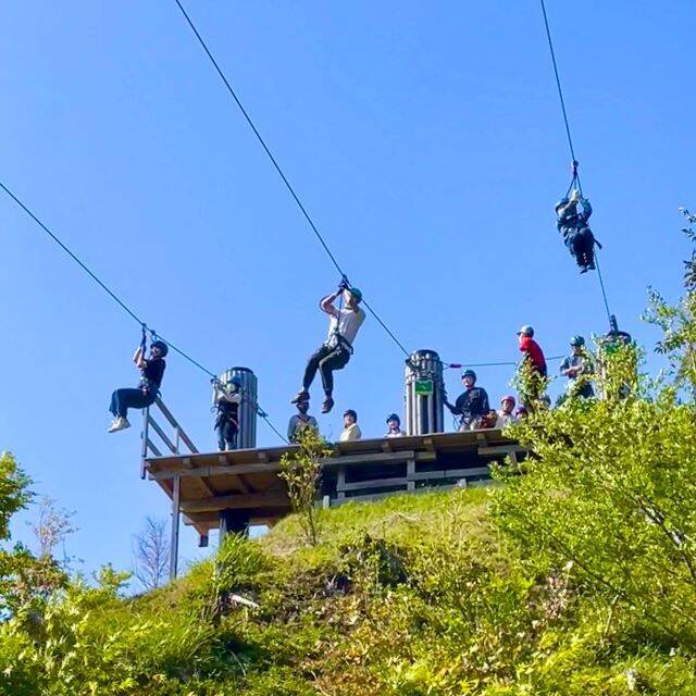 富士山が眺められる 日本一の歩行者専用つり橋「三島スカイウォーク」 迫力のジップスライドなども楽しめます （静岡県 三島市）