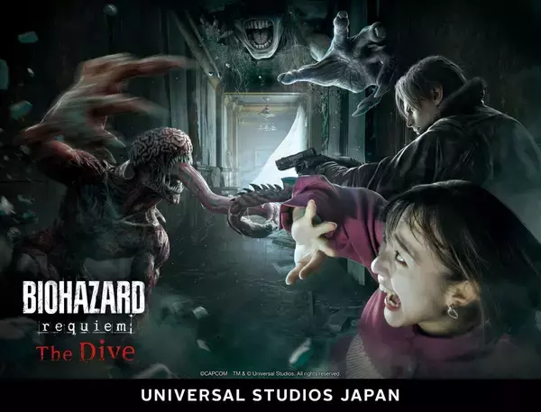 「【USJ】R-15指定の極限恐怖！新アトラクション「『バイオハザード レクイエム』 ザ・ダイブ」今秋登場　―予測不能の恐怖に泣き叫べ―」の画像
