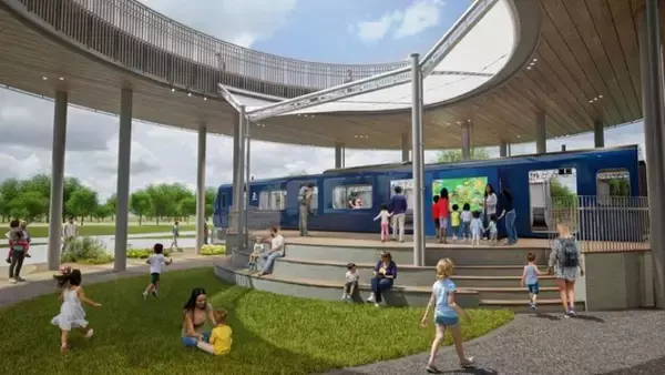 「GREEN×EXPO 2027に相鉄の新型13000系「実車」が登場！ パビリオン「SOTETSU PARK」は電車と自然で遊べて子連れにおすすめ（横浜グリーンエクスポ）」の画像