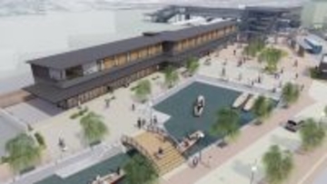 西鉄柳川駅前が劇変！水路を駅前に引き込む大規模再開発、宿泊･グルメ･乗船場が一体の”にぎわい交流施設” 4月着工で完成はいつ？(福岡 柳川市)