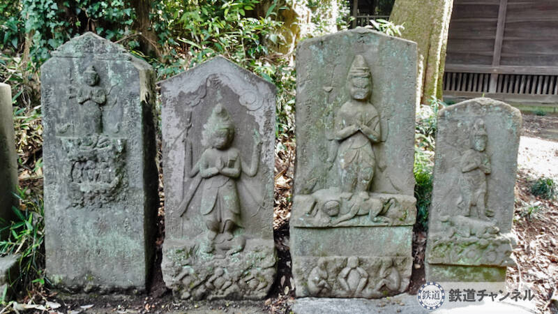 つくばエクスプレス【駅ぶら】055　流山セントラルパーク駅　その9　思井熊野神社　庚申塔
