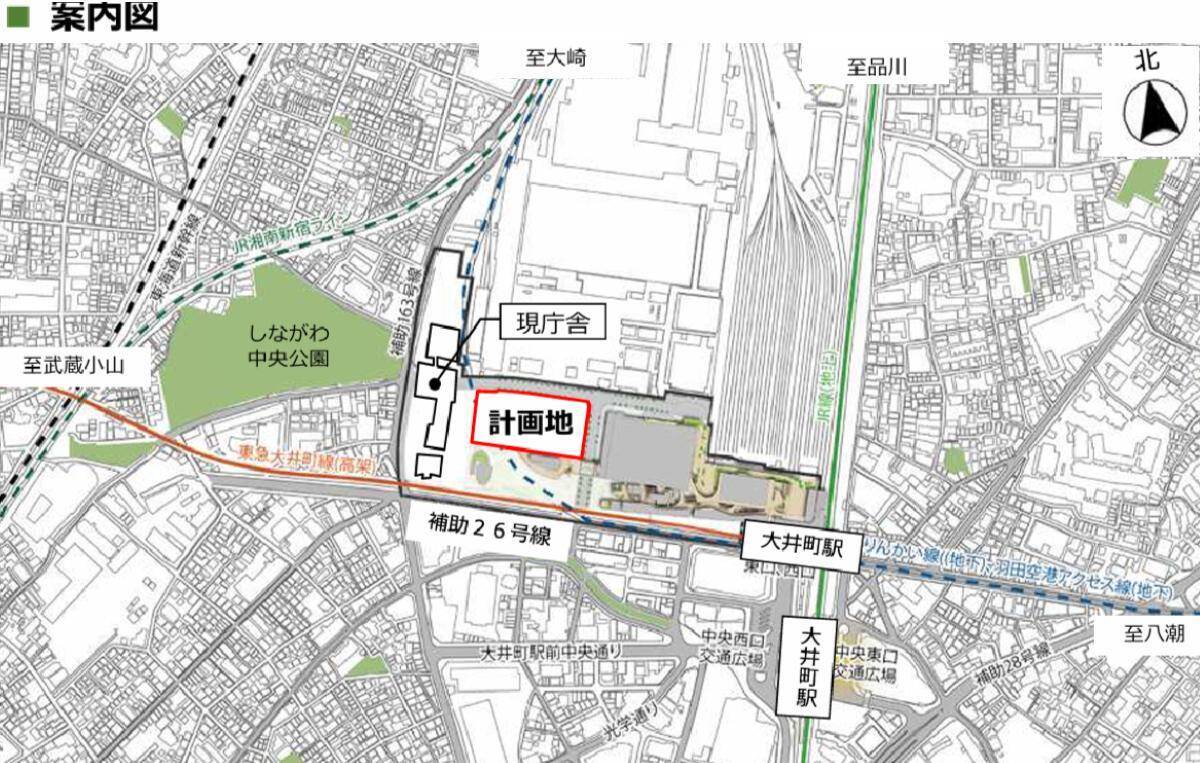 大井町駅周辺が再開発で激変！大井町トラックスと連携の品川区新庁舎がついに着工！2029年9月開庁の防災エコ庁舎の全貌