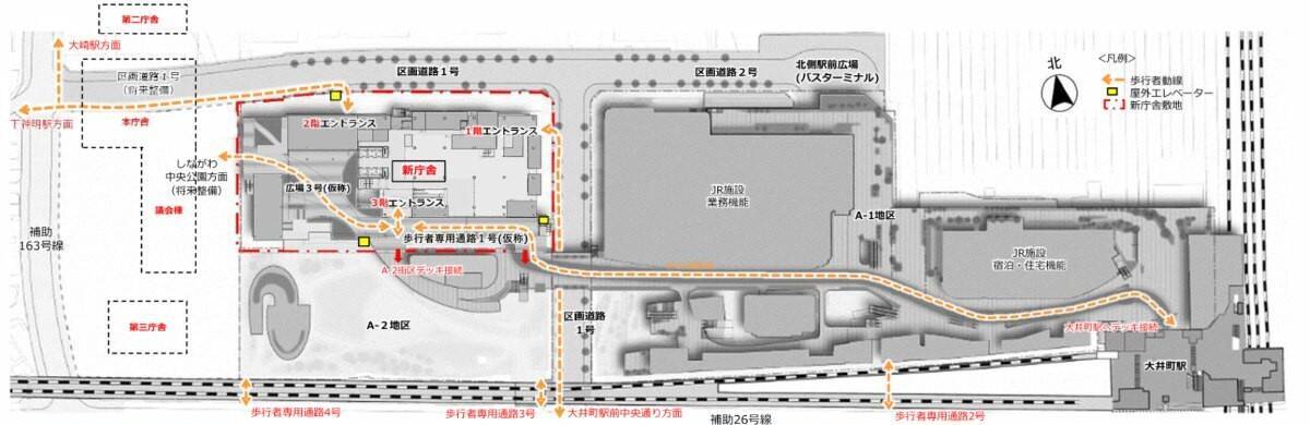 大井町駅周辺が再開発で激変！大井町トラックスと連携の品川区新庁舎がついに着工！2029年9月開庁の防災エコ庁舎の全貌