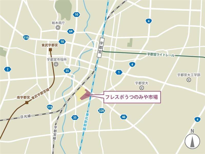 宇都宮中央卸売市場に「フレスポうつのみや市場」【3/20開業】市場直送の鮪･精肉から宇都宮餃子”香蘭”まで注目21店舗･全テナントを公開！