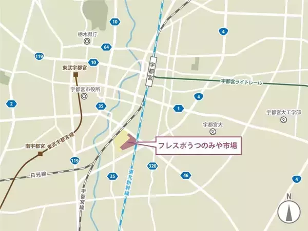 「宇都宮中央卸売市場に「フレスポうつのみや市場」【3/20開業】市場直送の鮪･精肉から宇都宮餃子”香蘭”まで注目21店舗･全テナントを公開！」の画像