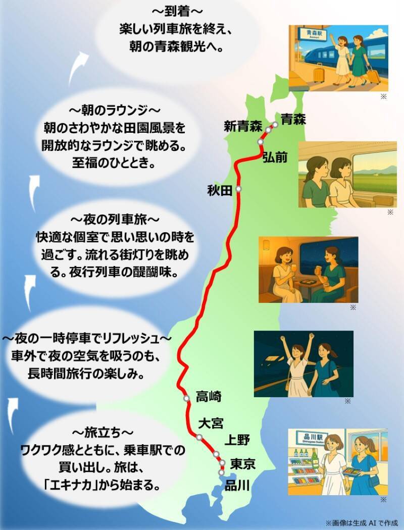 令和のブルートレイン 新型 夜行特急「ルナ・アズール」 季節で違う運行ルートや豪華個室･料金など解説【JR東日本】2027年度デビュー
