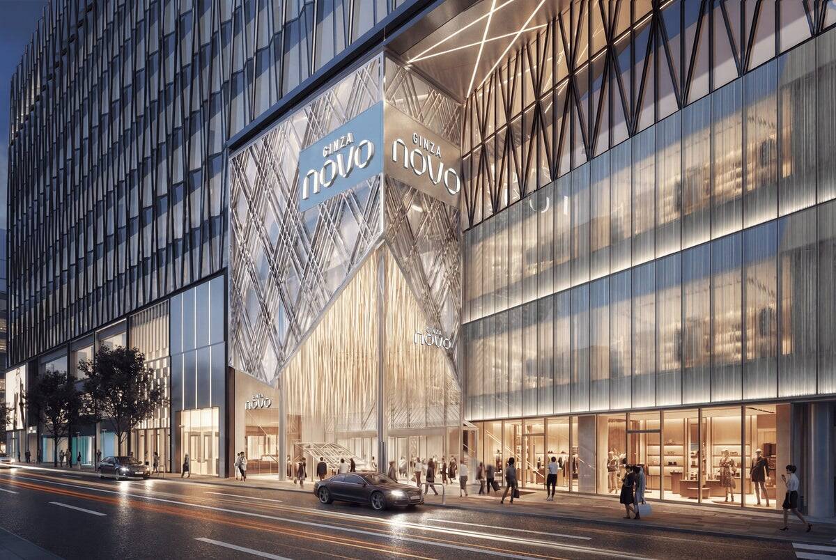 銀座駅直結の新スポット「GinzaNovo」が進化、旧東急プラザ銀座が大規模改装へ！2027年誕生の「光の器」とは？ 改装中の営業状況も解説