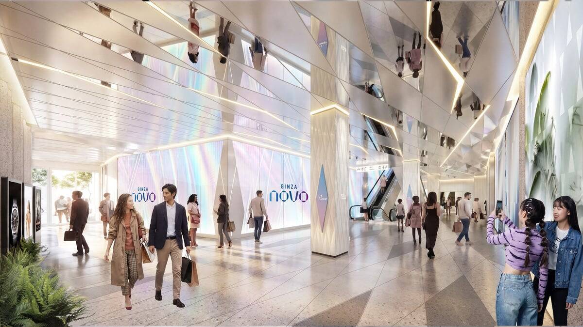 銀座駅直結の新スポット「GinzaNovo」が進化、旧東急プラザ銀座が大規模改装へ！2027年誕生の「光の器」とは？ 改装中の営業状況も解説