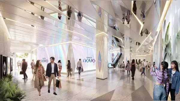 「銀座駅直結の新スポット「GinzaNovo」が進化、旧東急プラザ銀座が大規模改装へ！2027年誕生の「光の器」とは？ 改装中の営業状況も解説」の画像