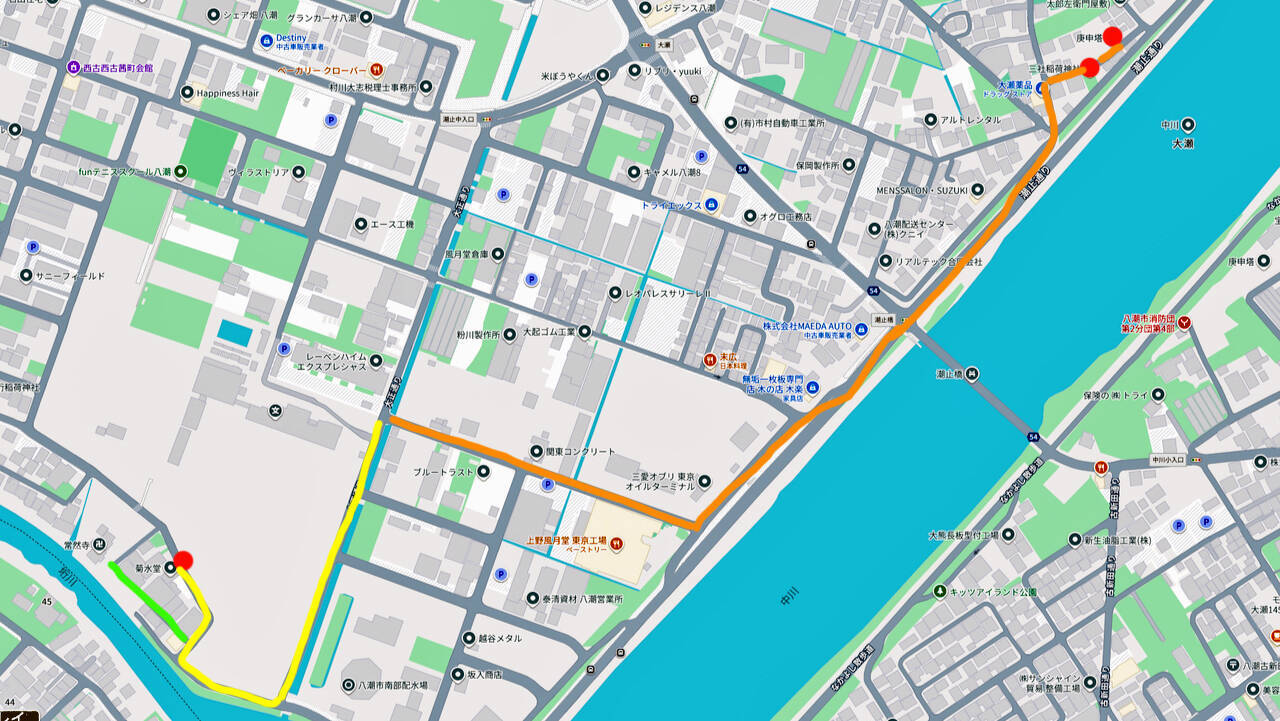 つくばエクスプレス【駅ぶら】033　八潮駅　その3　常然寺　延宝2年垳万人の塔