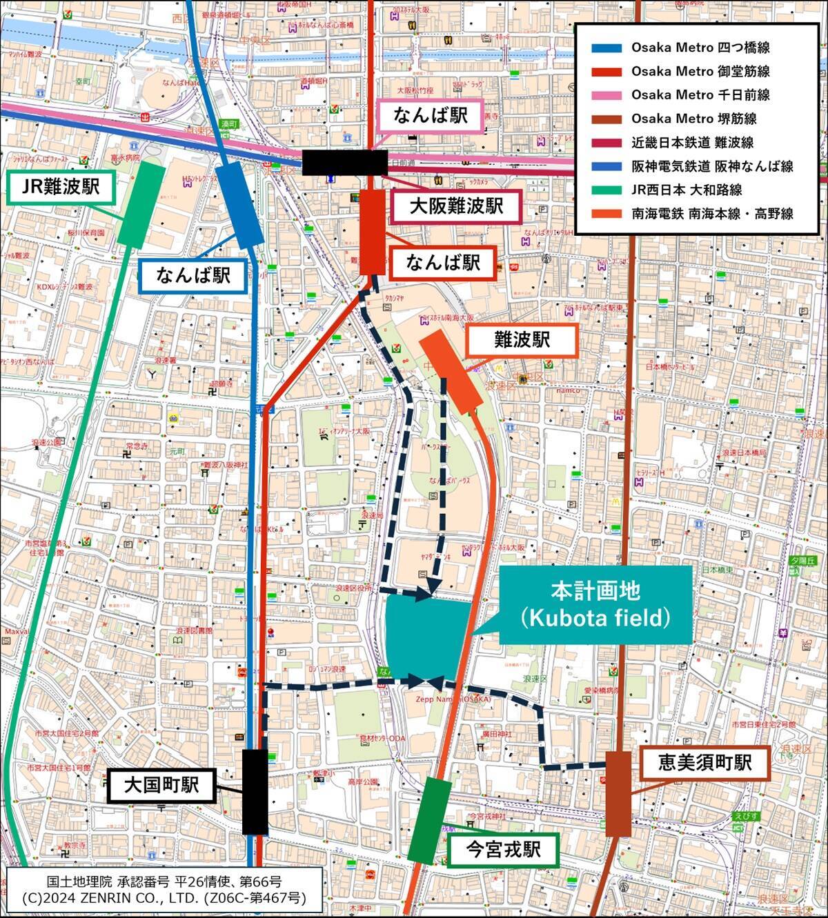 クボタ旧本社跡地が南海難波や恵美須町から徒歩圏の1.25万人級アリーナ「Kubota field」に！ なんば・新今宮エリアはどう変わる？