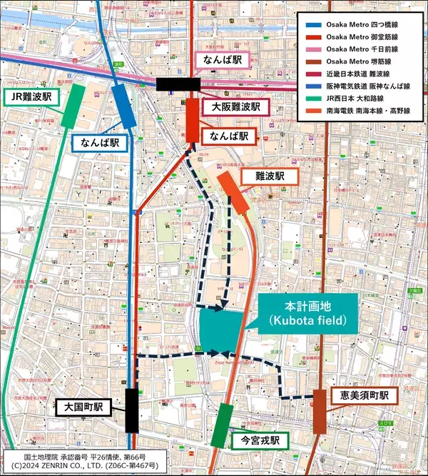 「クボタ旧本社跡地が南海難波や恵美須町から徒歩圏の1.25万人級アリーナ「Kubota field」に！ なんば・新今宮エリアはどう変わる？」の画像