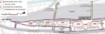 高輪ゲートウェイ駅前の開発進捗2024年1月版②　品川開発プロジェクト (JR東日本)「TAKANAWA GATEWAY CITY」