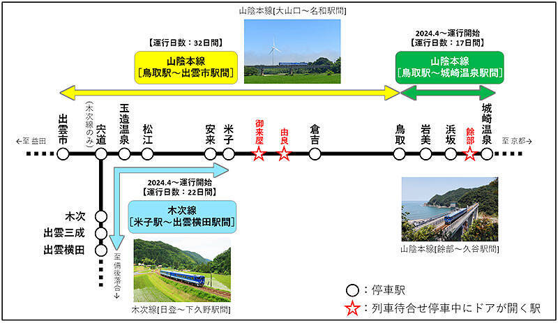 島根県の鉄道絶景旅がアップデート！ 観光列車 あめつち が 木次線 直通、特急やくも新型車両登場＿さらに春の津和野へ 最新情報をチェック！ お得なクーポンつき しまね旅は 3/25 まで