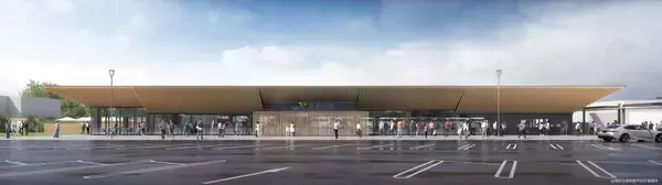 「東北道・佐野SA（上り線）が3/17リニューアル！ 隈研吾監修の「佐野パーク」で高速初出店のご当地ラーメンと建築美を堪能」の画像