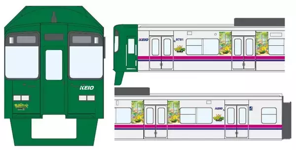「京王よみうりランド駅がポケモン一色に！2/5開園「ポケパーク カントー」誕生を記念し駅装飾、3/18からはラッピング電車も」の画像