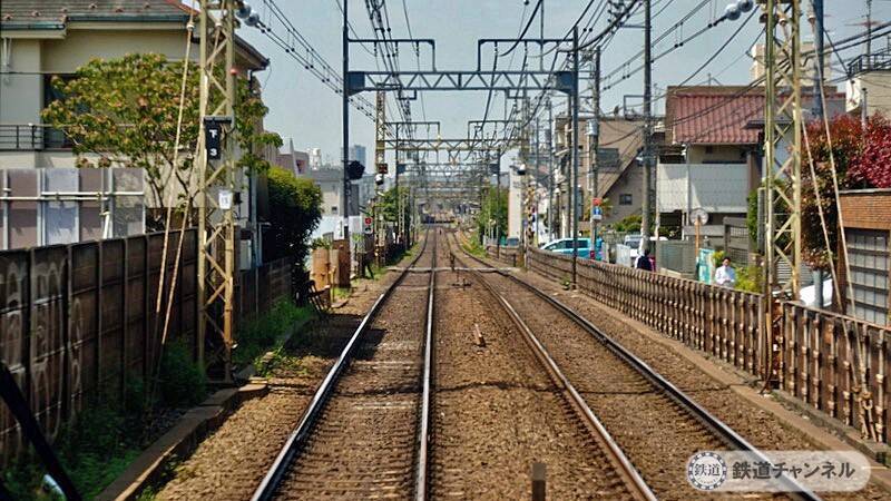 前面展望　下高井戸駅から桜上水駅【駅ぶら】06京王電鉄　京王線036