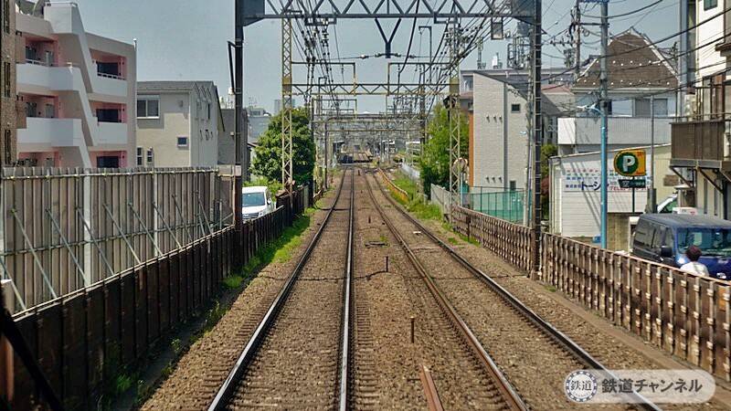 前面展望　下高井戸駅から桜上水駅【駅ぶら】06京王電鉄　京王線036