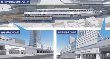 さよなら95年の旧ホーム【東武･とうきょうスカイツリー駅】新駅舎･新ホームが約150m東へ“大移動”して12/7より使用開始
