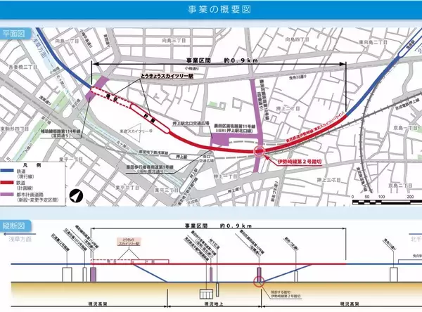 「さよなら95年の旧ホーム【東武･とうきょうスカイツリー駅】新駅舎･新ホームが約150m東へ“大移動”して12/7より使用開始」の画像