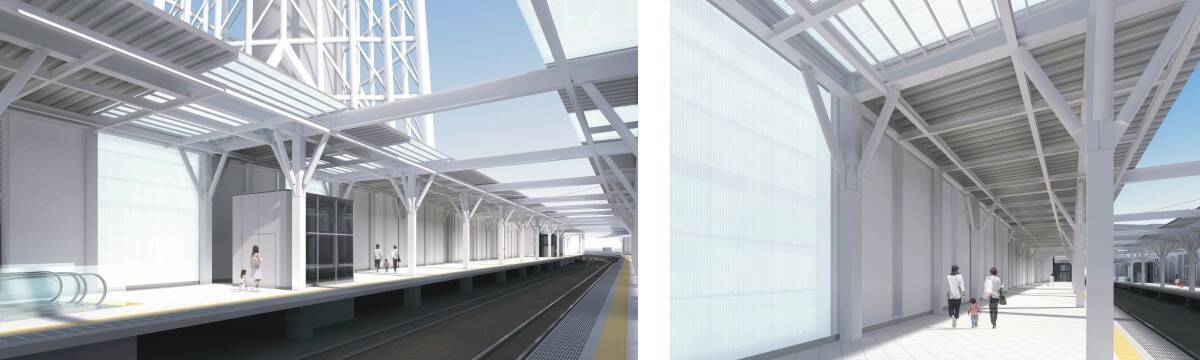 さよなら95年の旧ホーム【東武･とうきょうスカイツリー駅】新駅舎･新ホームが約150m東へ“大移動”して12/7より使用開始
