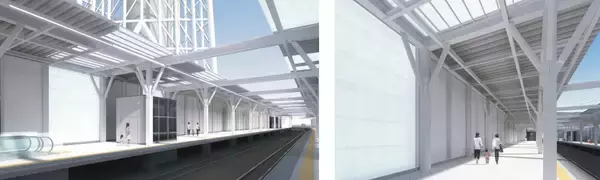 「さよなら95年の旧ホーム【東武･とうきょうスカイツリー駅】新駅舎･新ホームが約150m東へ“大移動”して12/7より使用開始」の画像