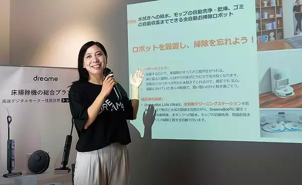 「生卵も吸引しきれいに復元！ Dreameドリーミー水拭きコードレス掃除機 H12 Pro / Core 日本上陸！ 6/23から発売開始、最上位モデルはビックカメラで実機展示販売」の画像