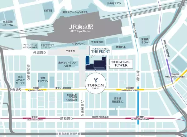 「東京駅直結・八重洲の新ランドマーク「TOFROM YAESU TOWER」9/10開業！ 雨に濡れないバスターミナル直結でスキマ時間が充実」の画像