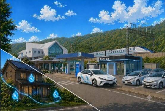 日本初の水素ハイブリッド電車「HYBARI」2027年度末営業運転へ　鉄道・発電・まちづくりで水素利活用が加速