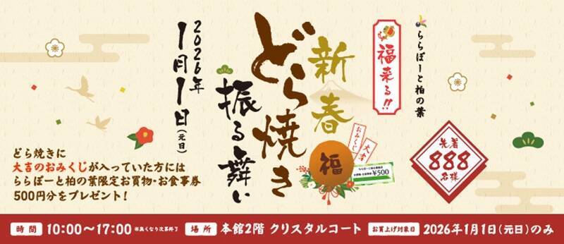 「ららぽーと柏の葉」が2027年春に大規模刷新！ 最大90％オフのバーゲンや元日限定のおトクなイベント情報もまとめてお届け
