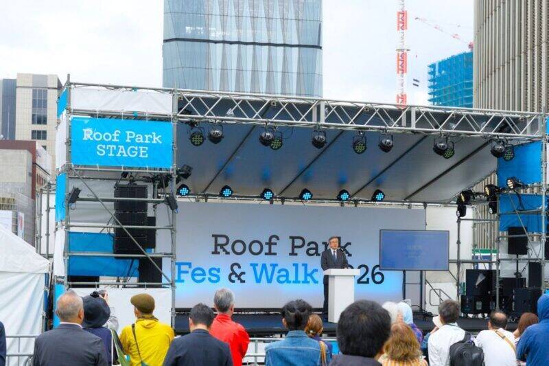 銀座の一等地に誕生した奇跡の空間を「空中公園」に！廃止された首都高速KK線の利活用イベント「Roof Park Fes & Walk 2026」潜入レポート