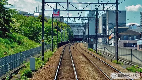 「前面展望「京王堀之内駅」から「南大沢駅」【駅ぶら】06京王電鉄348　相模原線68」の画像