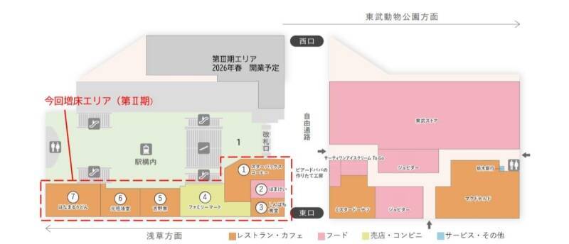 東武施設初出店”しんぱち食堂” や 焼鳥鶏惣菜”はまけい” などの店舗が「EQUiA越谷」に登場！第Ⅱ期エリア10/29オープン、東武･越谷駅