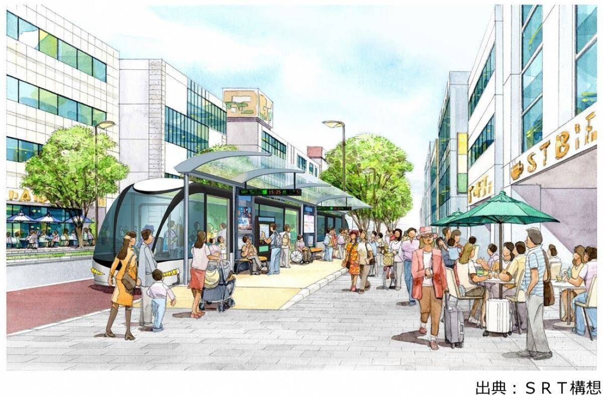 名古屋の新公共交通「SRT」【2月デビュー】名古屋駅〜栄を走る黒の連節バス！運賃･ルート･乗り方から･デザインまで解説