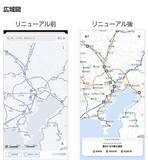 「新幹線や特急がどこを走ってるかが丸見え！ Yahoo!乗換案内 路線図が公共交通マップにアップデート、トレインキャスト機能を新たに追加」の画像3